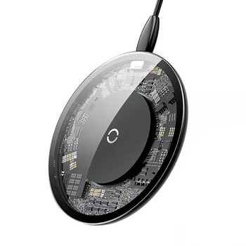 Baseus incarcator wireless transparent, fast charger, tehnologie QI, 10W, AJK01 Negru Baseus incarcator wireless transparent, fast charger, tehnologie QI, 10W, AJK01 Negru