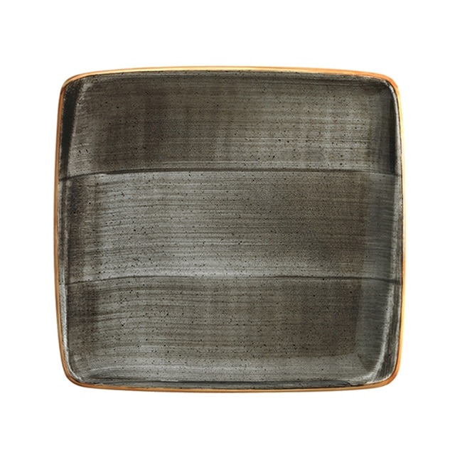 Farfurie patrata din portelan AURA SPACE 27x25cm ASC MOV 34KR