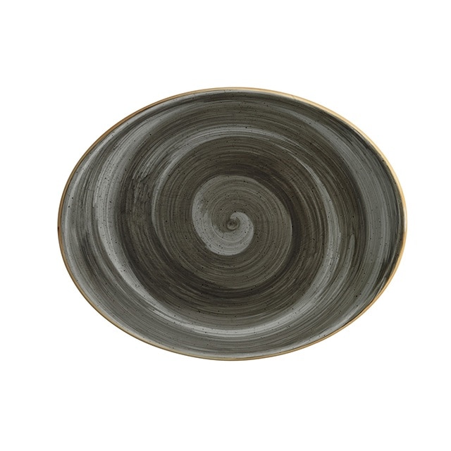 Farfurie ovala din portelan AURA SPACE 31cm ASC MOV 31OV