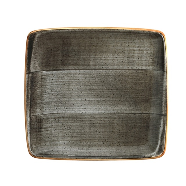 Farfurie patrata din portelan AURA SPACE 32x30cm ASC MOV 41KR