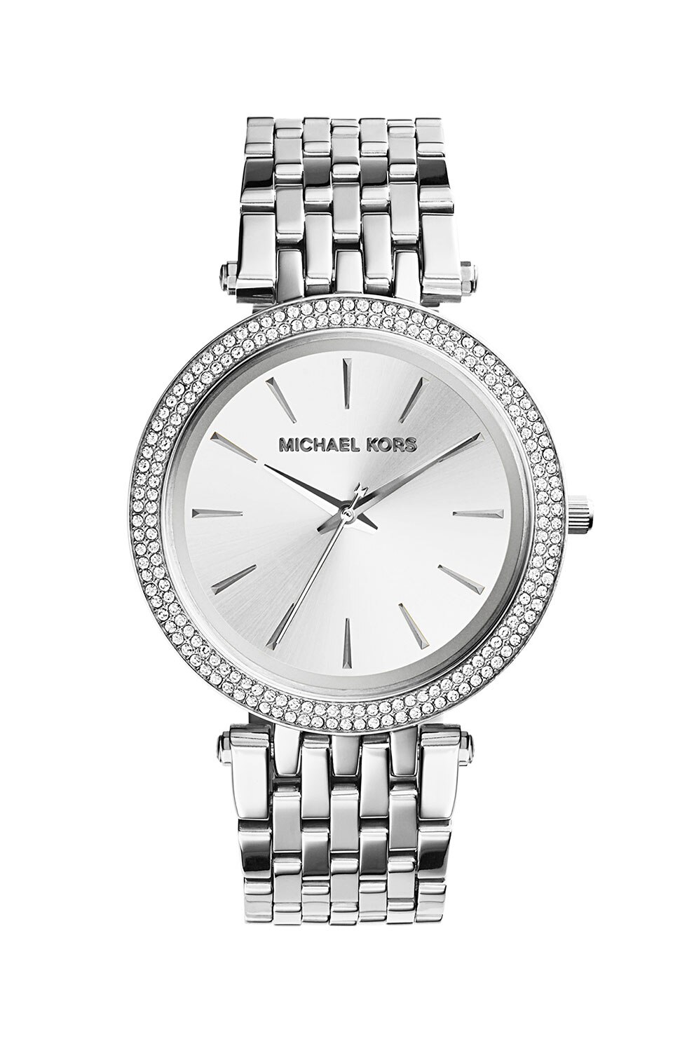Michael Kors, Ceas rotund decorat cu cristale Darci, Argintiu