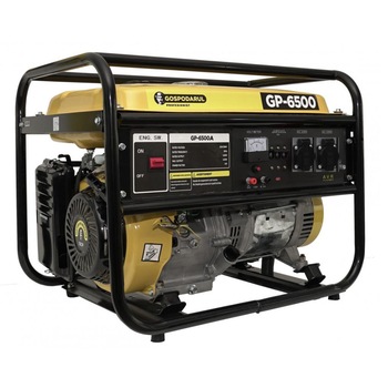 Generator electric 5.5KW, 13CP, 4 timpi, monofazat, pe benzina Gospodarul Profesionist, GP-6500 Generator electric 5.5KW, 13CP, 4 timpi, monofazat, pe benzina Gospodarul Profesionist, GP-6500