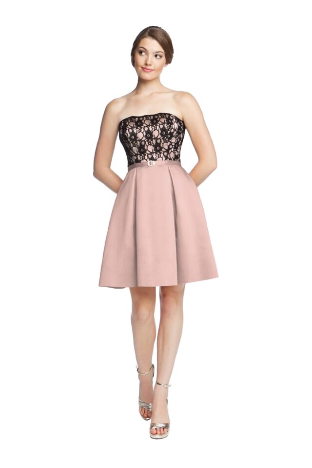 Rochie de ocazie Gather&Gown, roz/neagra, Marimea 36