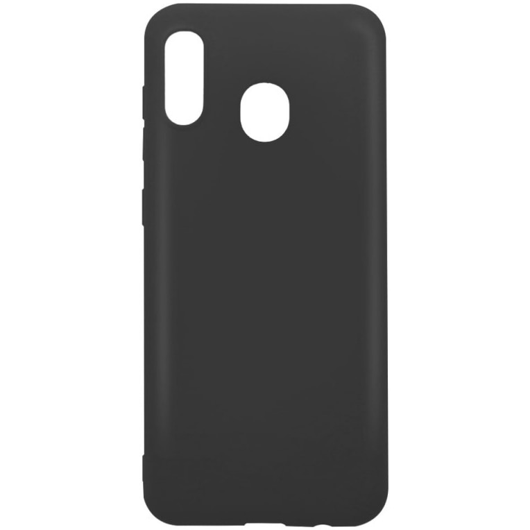 Husa de protectie Lemontti pentru Samsung Galaxy A30, Silicon Silky, Black