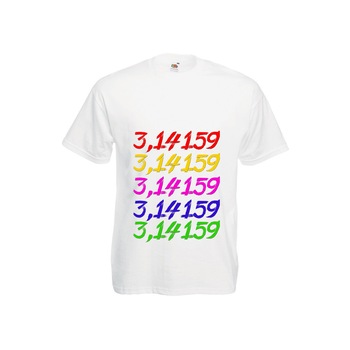 Tricou barbatesc personalizat 3,14 alb XXL Tricou barbatesc personalizat 3,14 alb XXL