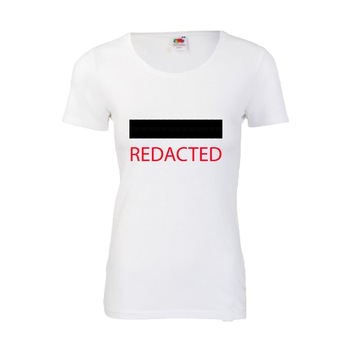 Tricou dama imprimeu REDACTED alb S Tricou dama imprimeu REDACTED alb S