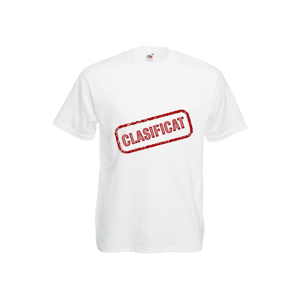 Tricou barbatesc personalizat CLASIFICAT alb L