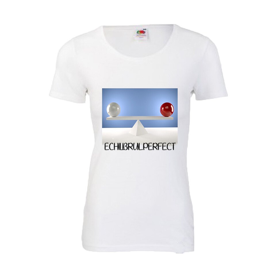 Tricou dama personaliat DTG ECHILIBRUL PERFECT alb XL