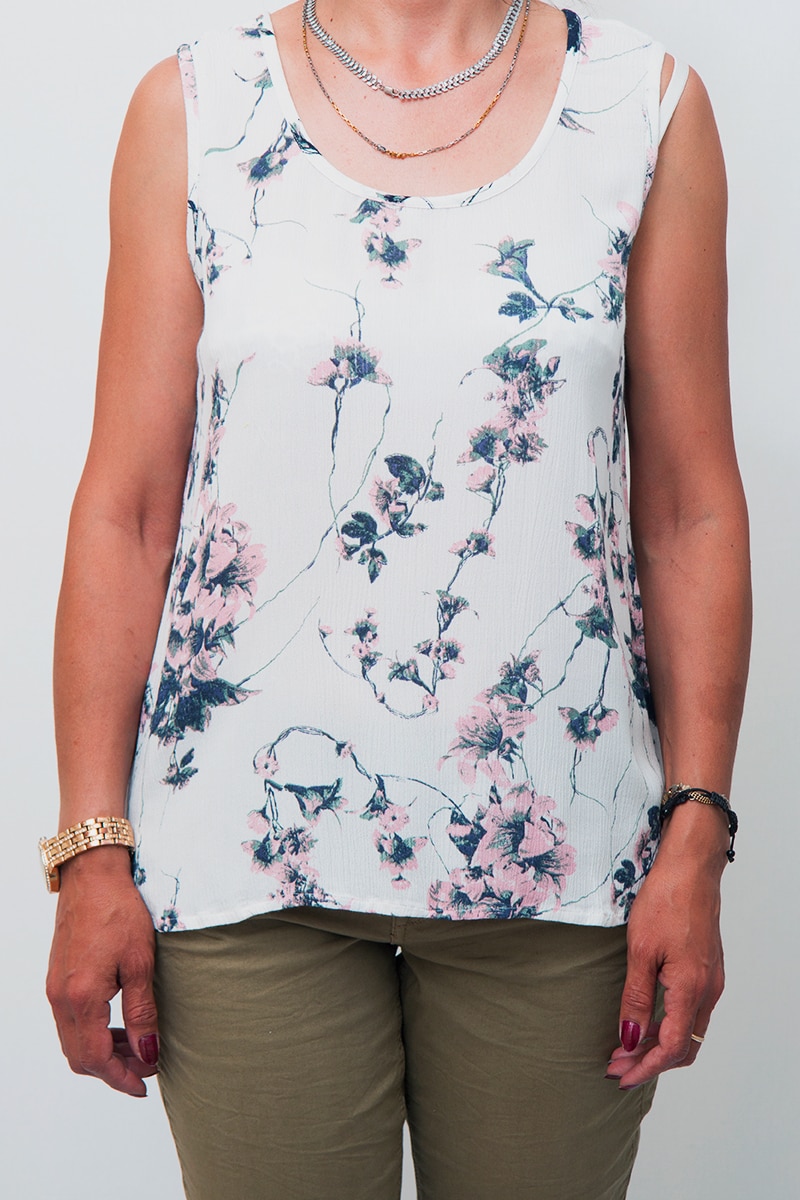 Bluza din vascoza Sisters Point,alb,38