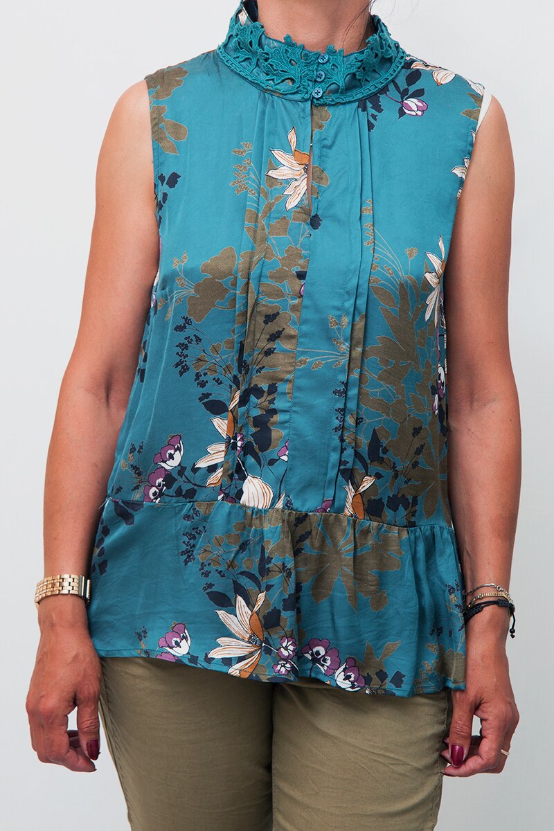 Bluza din vascoza Sisters Point,albastru,38