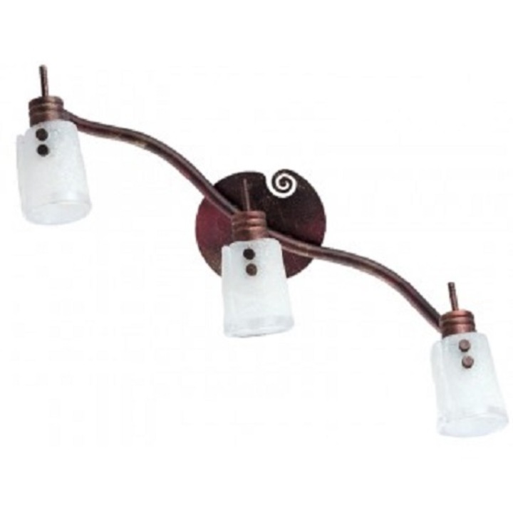 Spot cu 3 brate LB Light 3X40W, G9, metal-antic