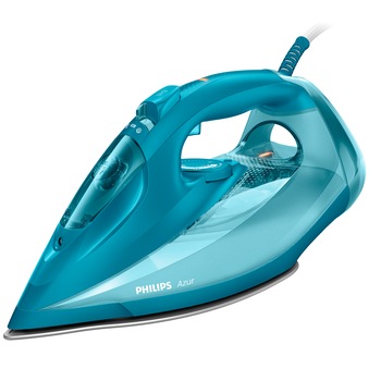 Fier de calcat Philips Azur GC4558/20, Talpa SteamGlide Plus, 2600 W, 50 g/min, 230 g, Decalcifiere rapida, Albastru Fier de calcat Philips Azur GC4558/20, Talpa SteamGlide Plus, 2600 W, 50 g/min, 230 g, Decalcifiere rapida, Albastru