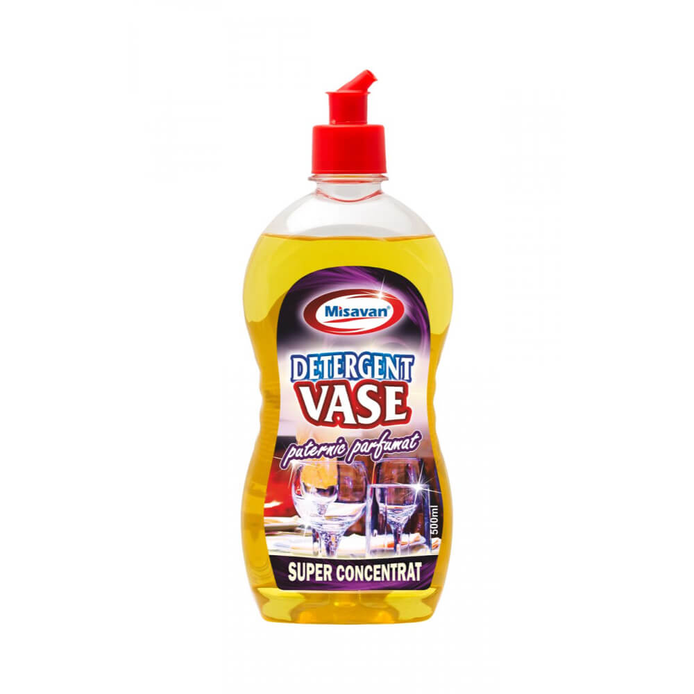 Detergent de Vase Concentrat Puternic Parfumat Misavan, 500ml