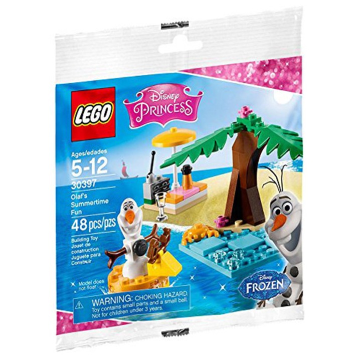 Конструктор Lego, Мини фигурка Olaf Summer Emotions 48 части, Disney Frozen Princess Olaf, 30397