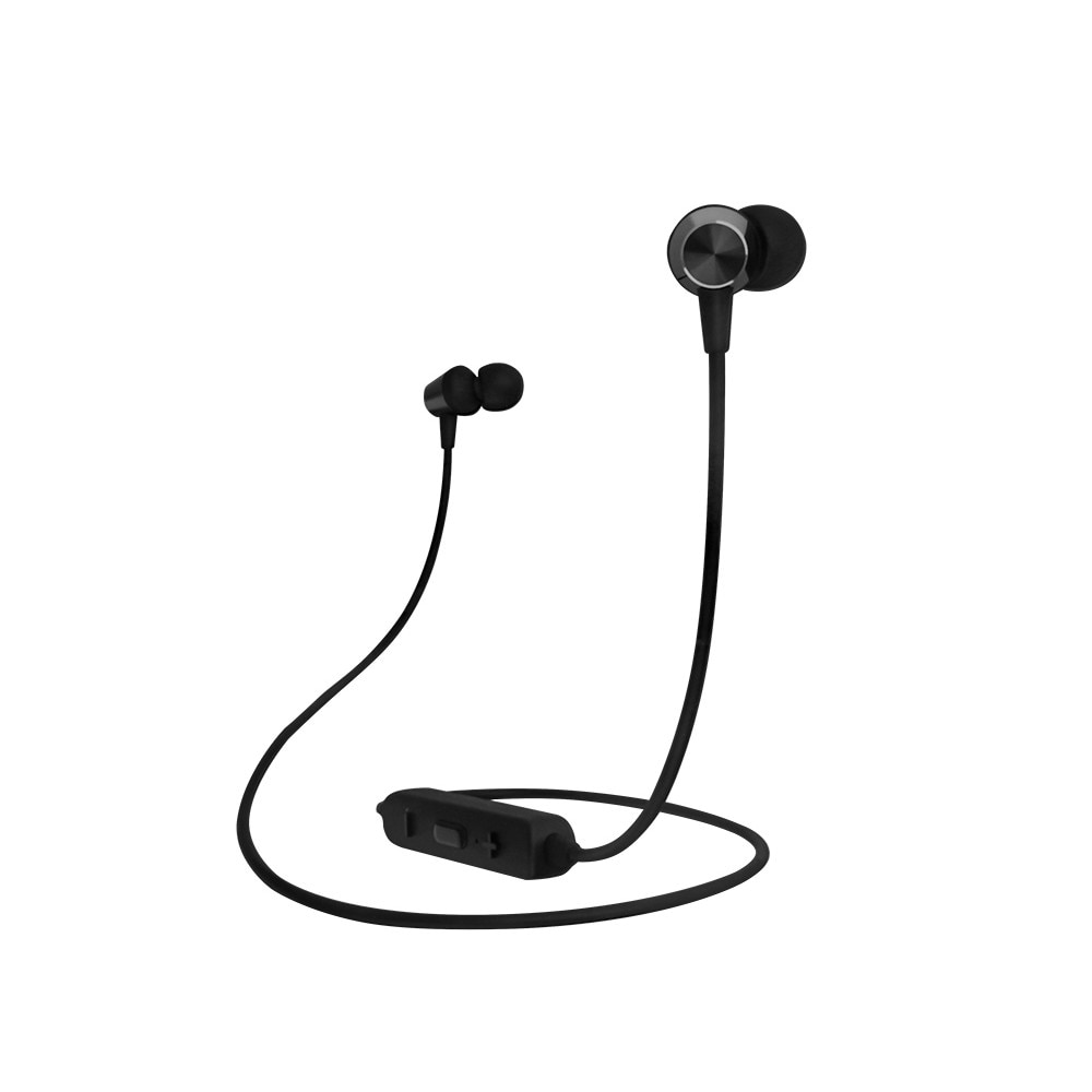 Casti in ear cu magnet, Borofone JoyMove BE18, Wireless, Bluetooth, Negru