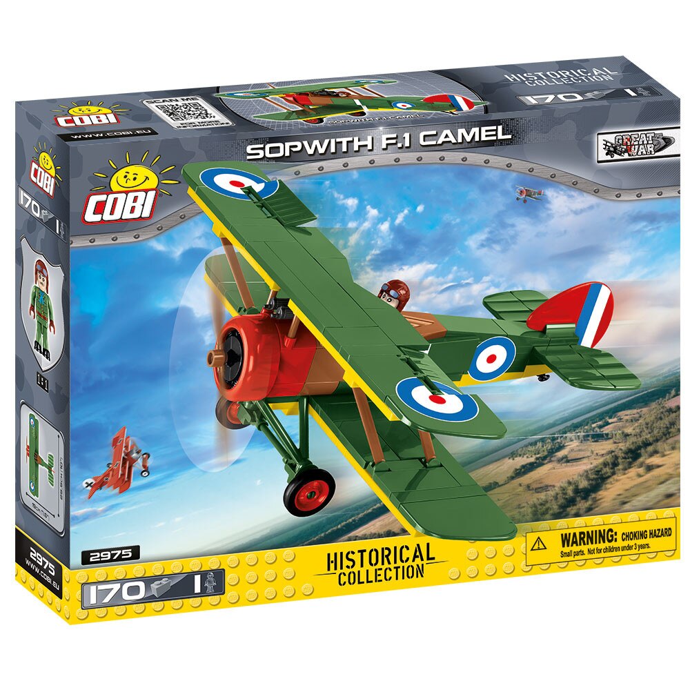 Set de construit Cobi, Small Army, Avion Sopwith F1 Camel (170pcs)