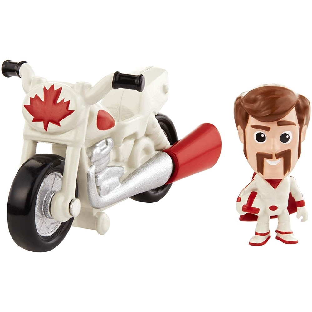 Set de joaca Mattel Disney Toy Story4 Minifigurina Duke Caboom si motocicleta