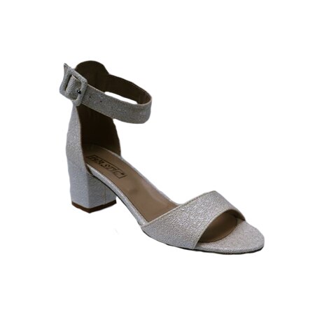 Sandale cu toc mediu,gros,D&J Exclussive, Ivory