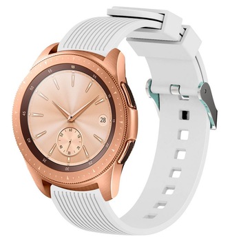 Curea ceas Smartwatch Samsung Gear S2, iUni 20 mm Silicon Sport White Curea ceas Smartwatch Samsung Gear S2, iUni 20 mm Silicon Sport White