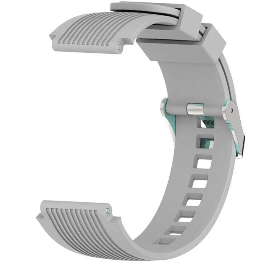 Curea ceas Smartwatch Samsung Gear S2, iUni 20 mm Silicon Sport Grey
