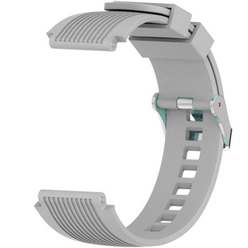 Curea ceas Smartwatch Samsung Gear S2, iUni 20 mm Silicon Sport Grey Curea ceas Smartwatch Samsung Gear S2, iUni 20 mm Silicon Sport Grey