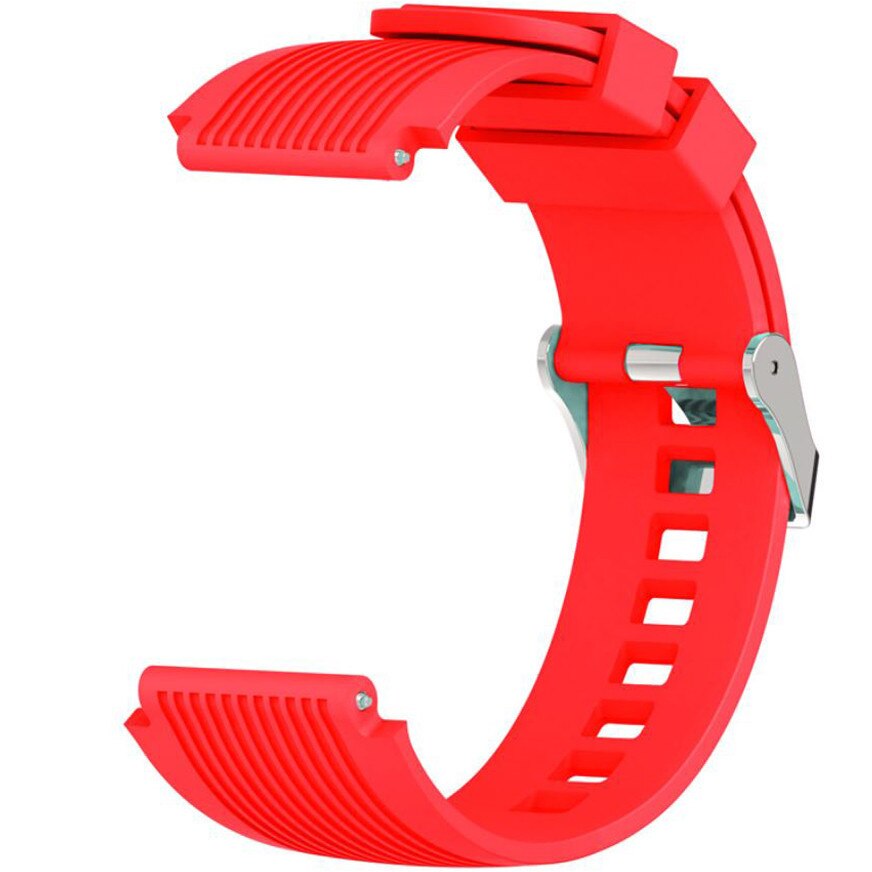 Curea ceas Smartwatch Samsung Gear S2, iUni 20 mm Silicon Sport Red