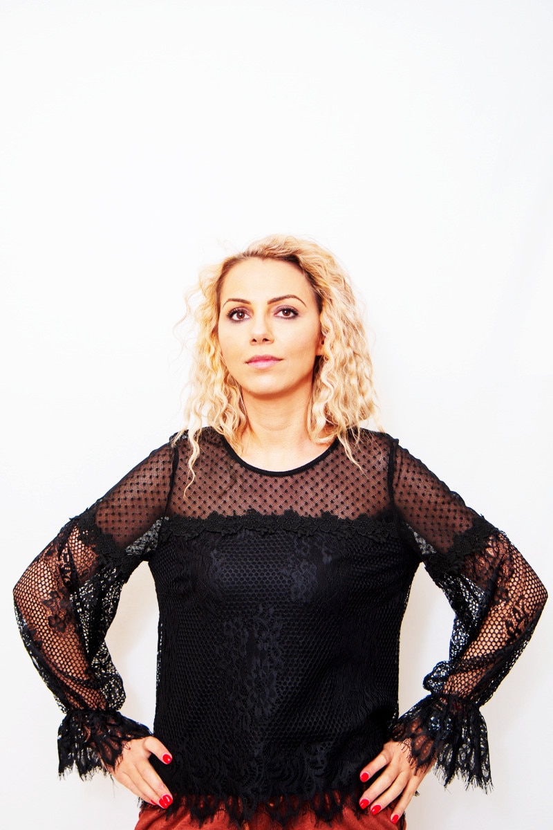 Bluza cu mansete Sisters Point,negru,S