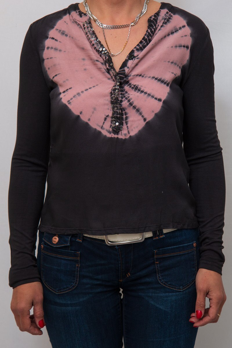 Bluza cu imprimeu Sisters Point 1, Gri