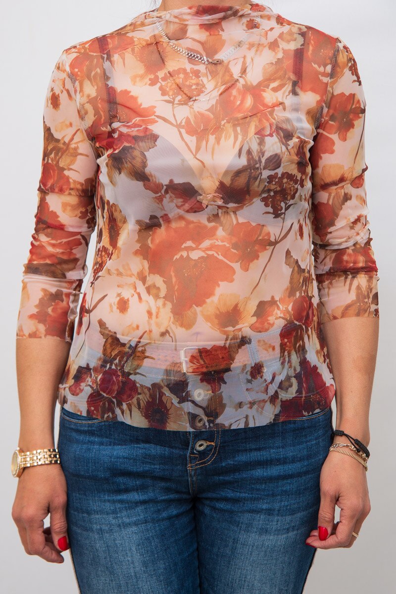 Bluza cu imprimeu Hunter,crem,38