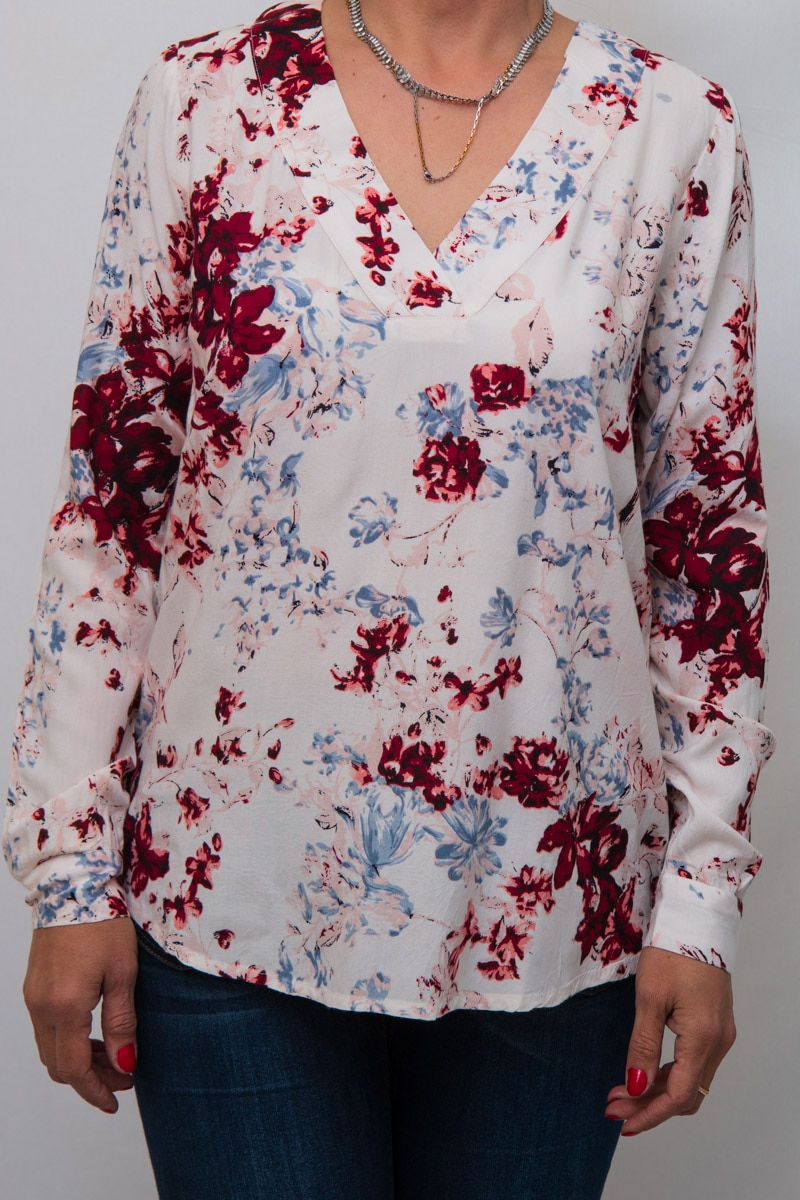 Bluza cu imprimeu Sisters Point 3, Alb