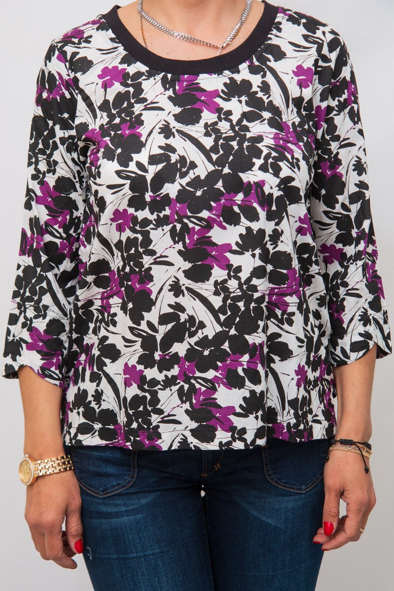Bluza cu imprimeu floral Sisters Point,alb,38