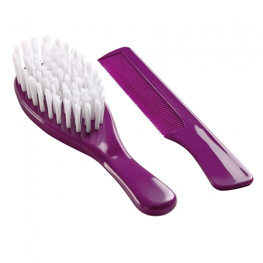 Set perie si pieptan pentru bebelusi Thermobaby Mov