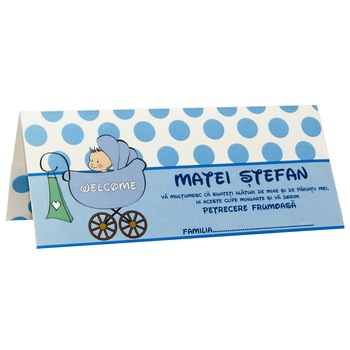 Plic de bani pentru botez Babyboy, PB1311, Cubika Plic de bani pentru botez Babyboy, PB1311, Cubika