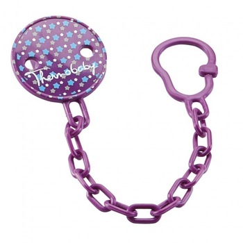 Lantisor suzeta cu clips Stars purple Lantisor suzeta cu clips Stars purple