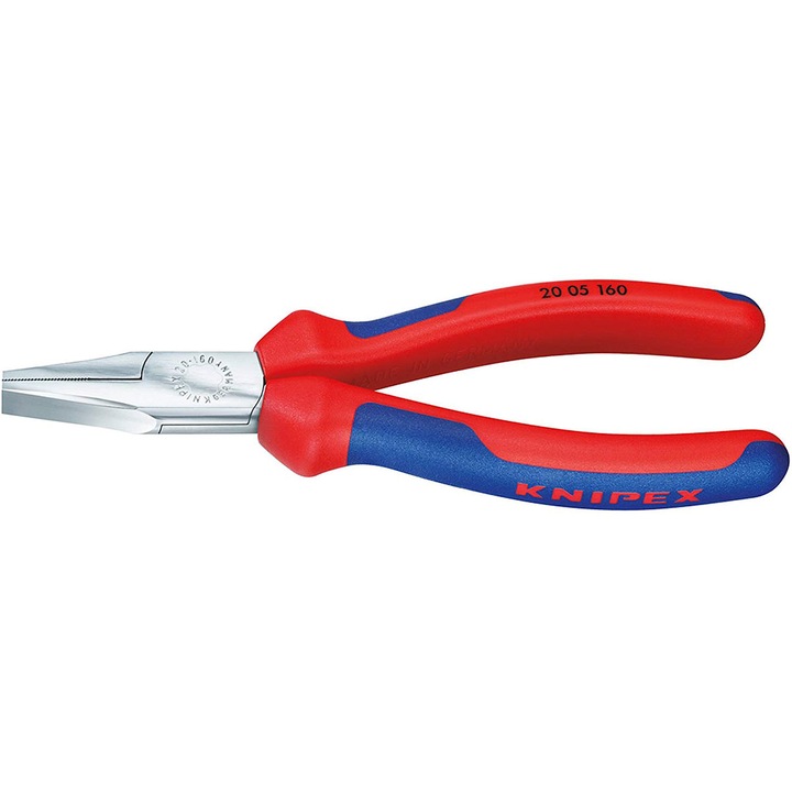 Cleste plat, cromat, manere multicomponent, KNIPEX, 160 mm