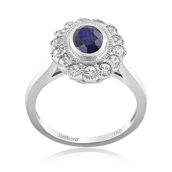 Inel Deruvo Aur 18k Safir, Safire Albe, 51 RCRB00353EG-SAW Inel Deruvo Aur 18k Safir, Safire Albe, 51 RCRB00353EG-SAW