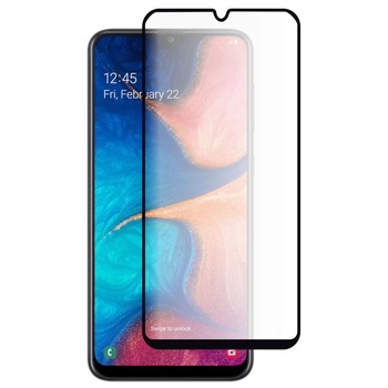 Folie Sticla Full Cover Premium pentru Samsung Galaxy A20e, 5D, Full Glue, Negru Folie Sticla Full Cover Premium pentru Samsung Galaxy A20e, 5D, Full Glue, Negru