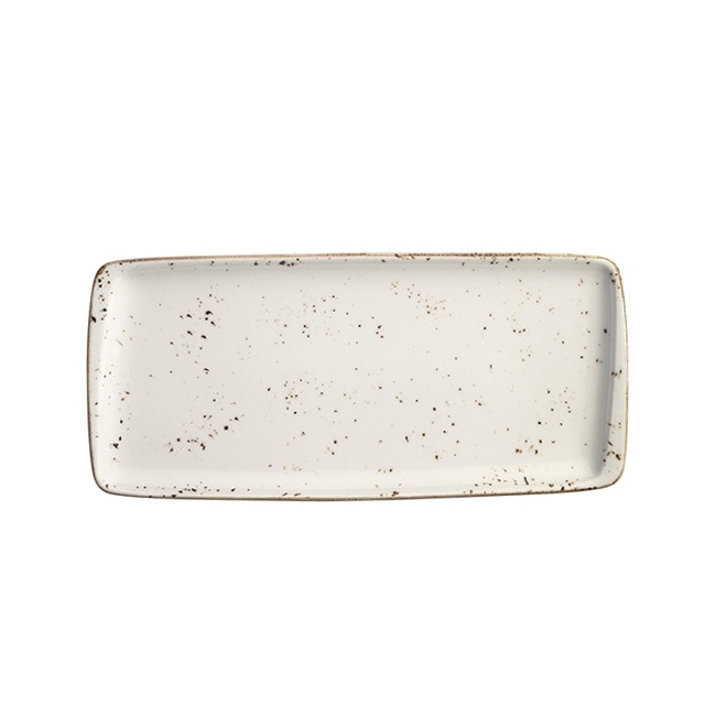 Platou dreptunghiular din portelan GRAIN 34x16cm GRA MOV 35DT