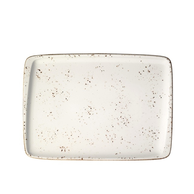 Platou dreptunghiular din portelan GRAIN 36x25cm GRA MOV 41DT