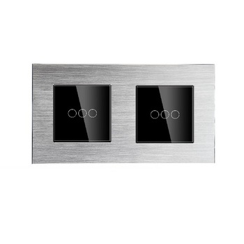 Intrerupator inteligent DeLuxe triplu+triplu cap scara/cruce tactil WIFI compatibil Google Home si Alexa M2GB Intrerupator inteligent DeLuxe triplu+triplu cap scara/cruce tactil WIFI compatibil Google Home si Alexa M2GB