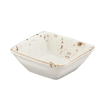 Bol patrat din portelan GRAIN 8x8,5cm GRA MOV 10KS Bol patrat din portelan GRAIN 8x8,5cm GRA MOV 10KS
