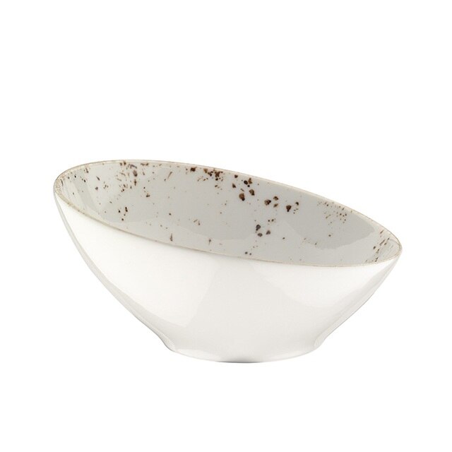 Bol inclinat din portelan GRAIN 8cm 60cc GRA VNT 8KS