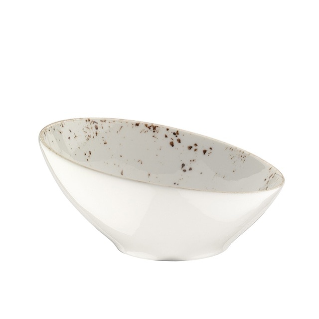 Bol inclinat din portelan GRAIN 22cm 750cc GRA VNT 22KS