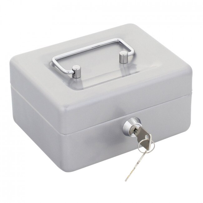 Caseta bani Traun 1 argintiu 85x150x130mm