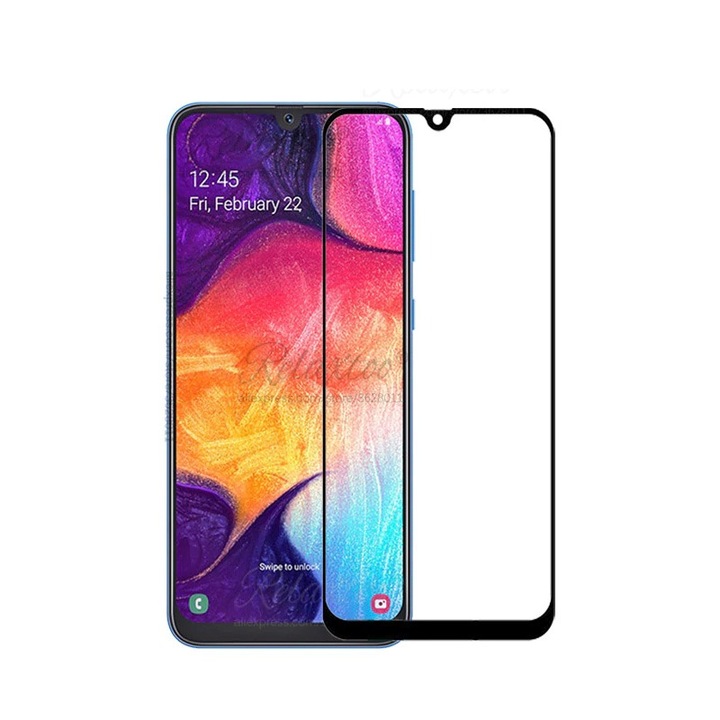 Protector ecran, Sticla securizata, Samsung Galaxy A40, Negru