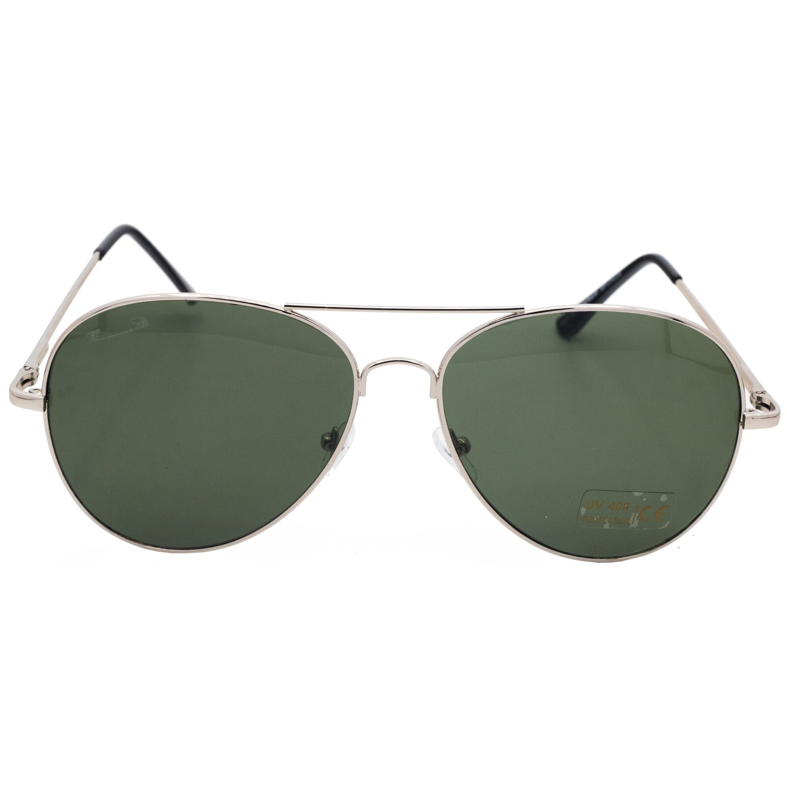Ochelari de soare, dama, Silver Pilot, Matteo Ferari, toc si laveta, culoare argintiu, UV400, lentile gri, rama argintie metalica cu punte discontinua