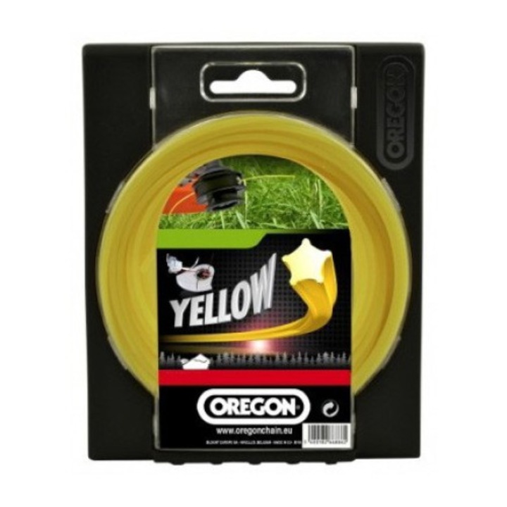 Oregon EVO kaszahuzal, csillagprofil, PVC, 2,4 mm x 15 m