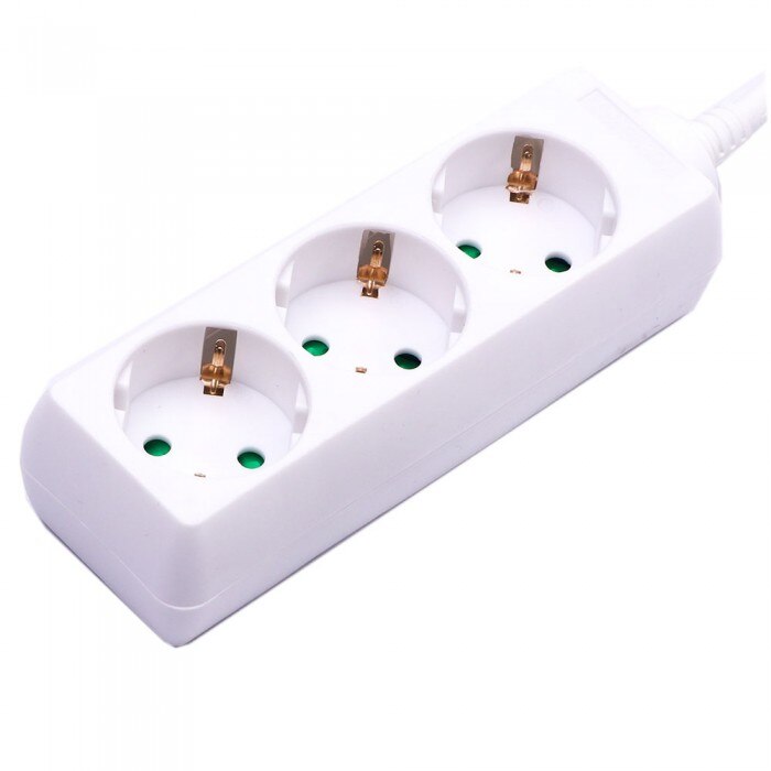 Prelungitor V-TAC 3 prize, 3x1.5mmp, Lungime 1.5m