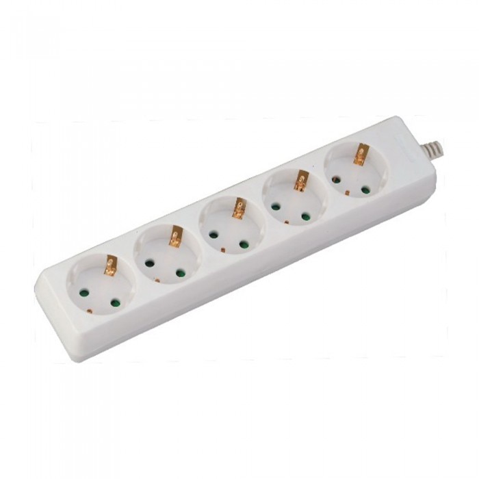 Prelungitor V-TAC 5 prize, 3x1.5mmp, Lungime 1.5m