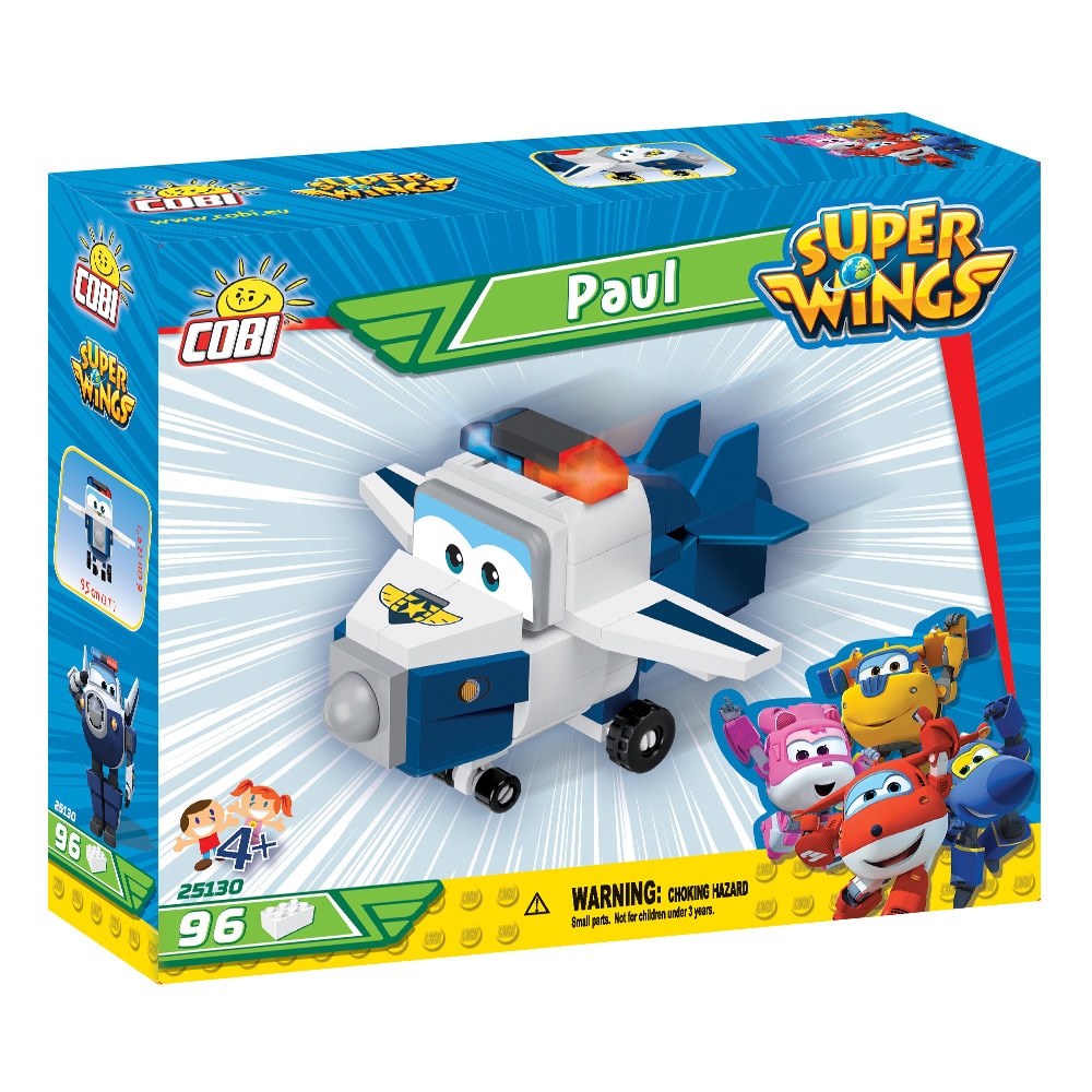 Set de construit Cobi, Super Wings, Paul (97pcs)
